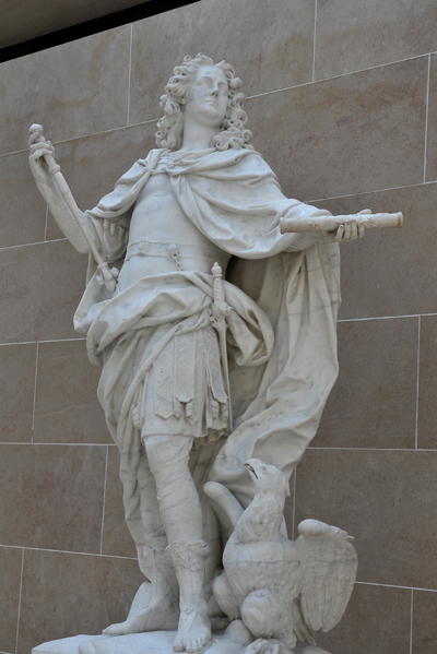 Louis XV en Jupiter. Nicolas Coustou.