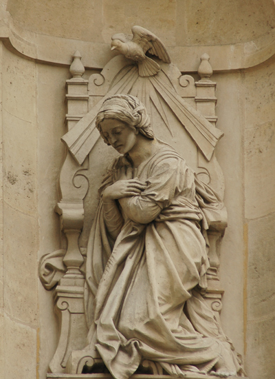 Vierge agnouillée. Joseph Félon.