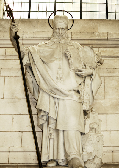Saint Grégoire de Tours. Emmanuel Frémiet.