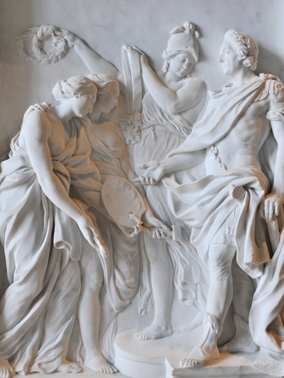 Louis XV récompense la Peinture et la Sculpture. Pierre François Berruer.