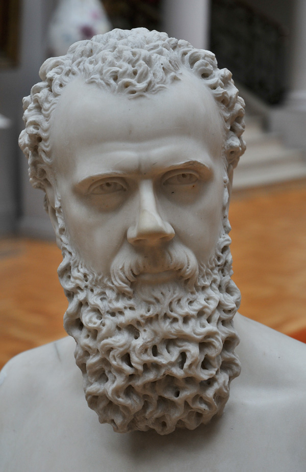 Buste d'homme barbu. Eugène Guerlain