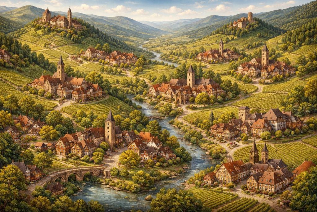 découvrez la carte interactive des plus beaux villages d'alsace, un guide incontournable pour explorer les trésors pittoresques et authentiques de cette région unique.